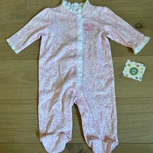 Pink Little Me Onesie with Headband Size 3mo NWT